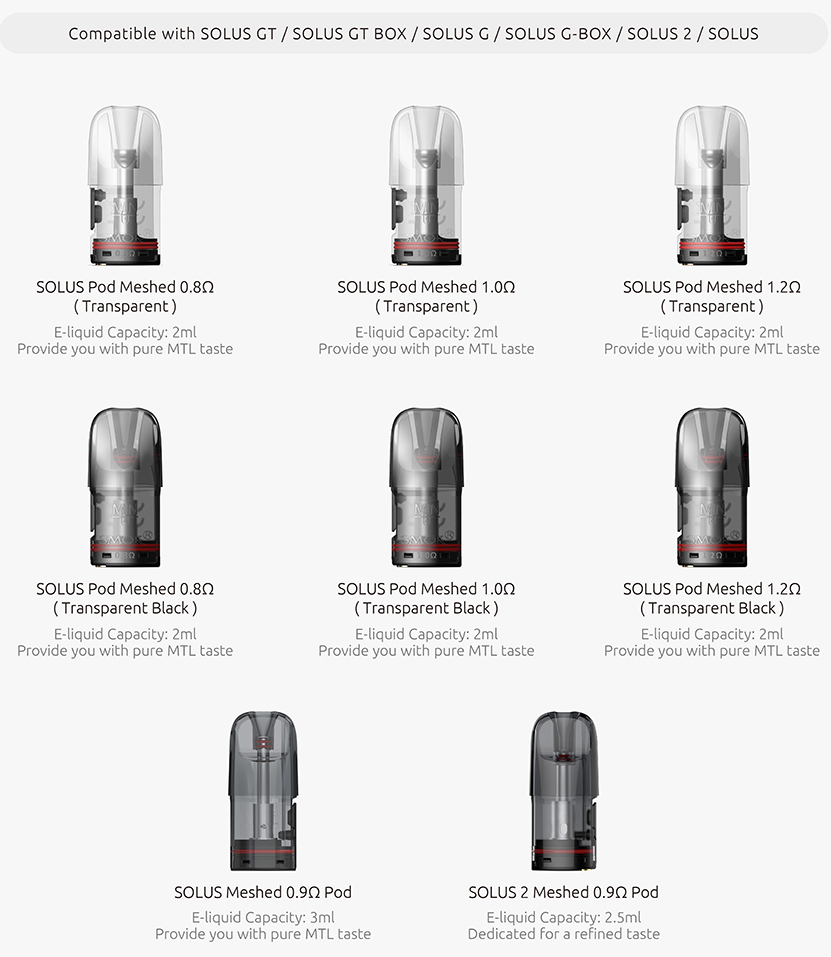 SMOK Solus GT Kit Pod Compatible