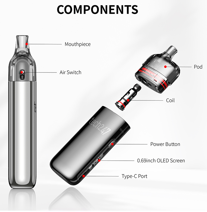 SMOK Tech247 Kit Components