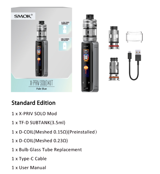 SMOK X Priv Solo Kit Package