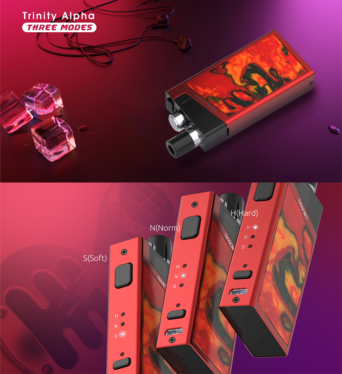 SMOK Trinity Alpha Kit Three Modes