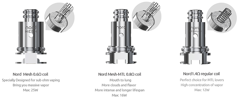 Vape Pen Nord 19 Vape Tank Features 02