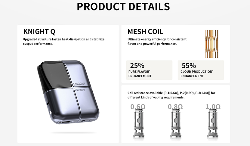 Smoant Knight Q Kit Product Detail