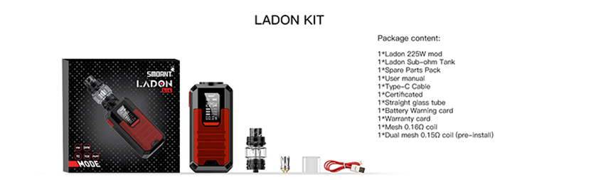 Smoant Ladon AIO 2in1 Kit Package