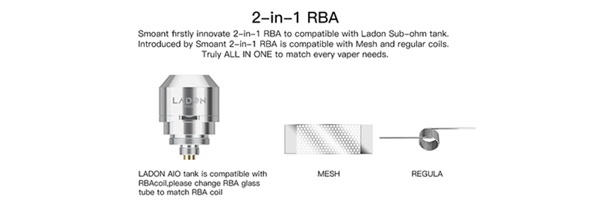 Ladon AIO Box Mod Kit RBA Coil