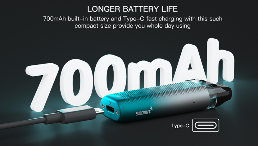 Smoant VIKII Pro Kit 700mAh Battery