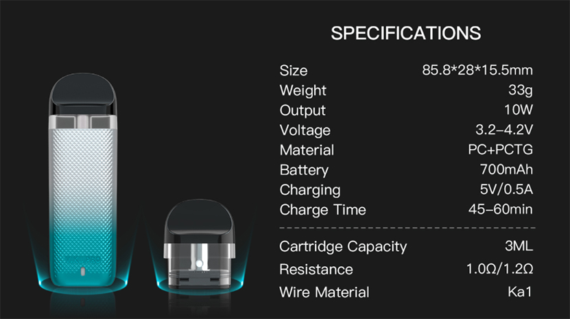 Smoant VIKII Pro Kit Specification