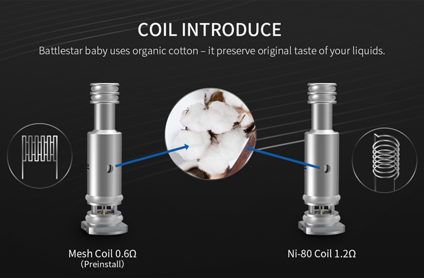 Smoant Battlestar Baby Replacement Coil Material 