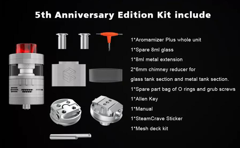 Steam Crave Aromamizer Plus V2 RDTA Package