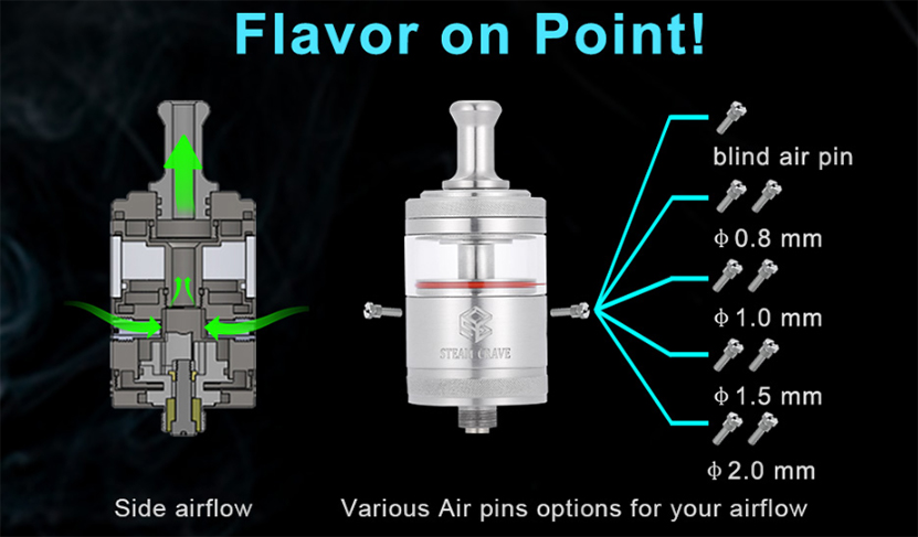 Steam Crave Aromamizer Classic MTL RTA Air Pin