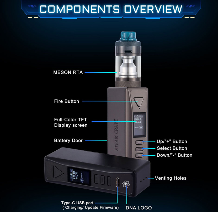 Steam Crave Meson-Hadron Mini Combo Kit Overview