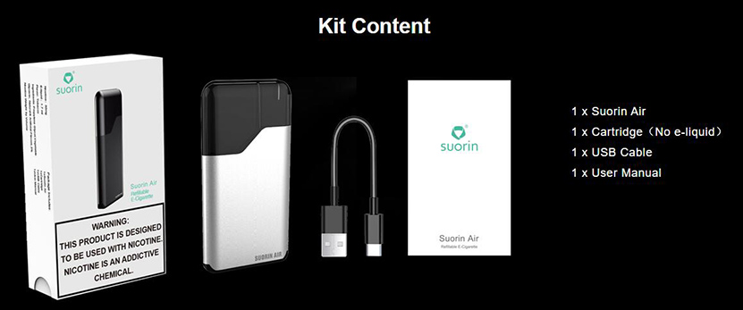 Suorin Air Kit PMTA Version Content