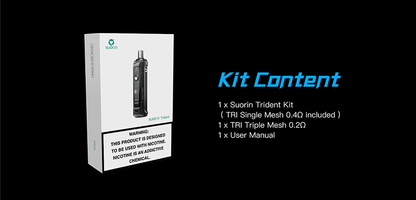 Suorin Trident Kit package