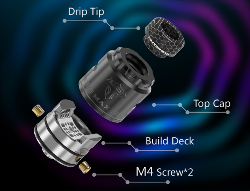 THC Tauren Max RDA structure