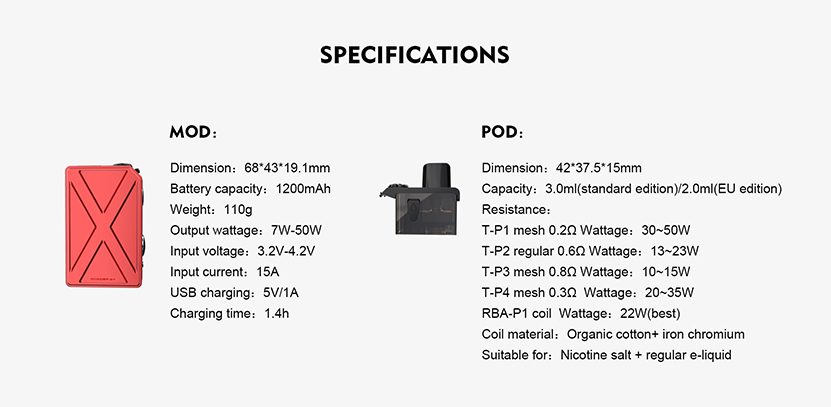 Tesla Invader GT Pod Kit Feature 14