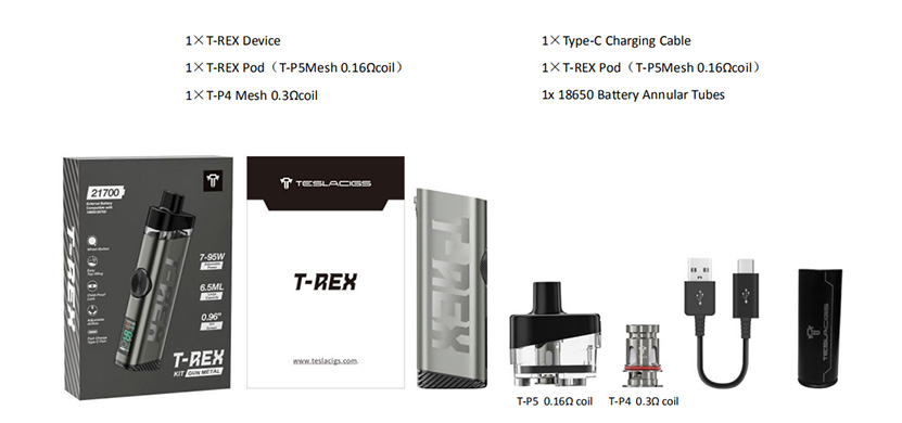 Tesla T-REX Kit content