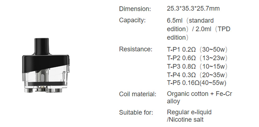 Tesla TREX Pod specification