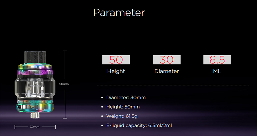 Trough Vape Tank Size