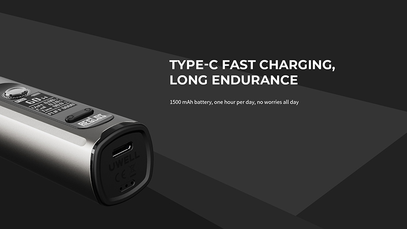 Uwell Aeglos H2 Type-C Fast Charging