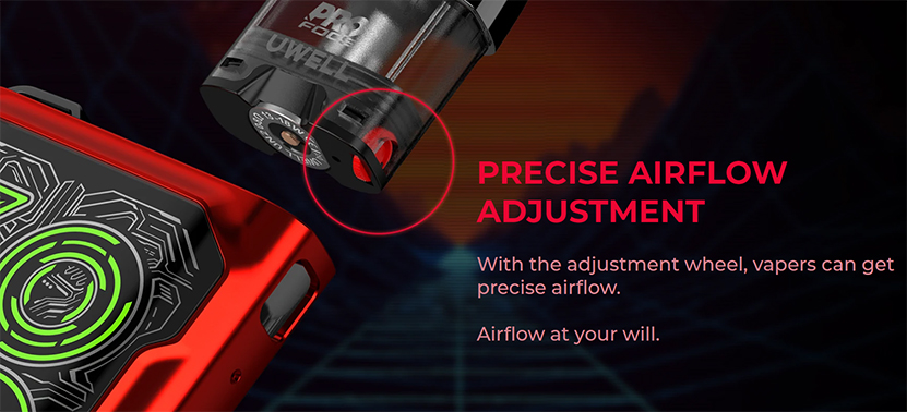 Uwell Caliburn GK2 Pod Kit Precise Airflow