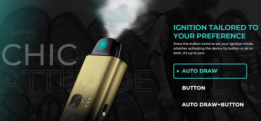 Uwell Crown S Pod Kit Ignition Mode