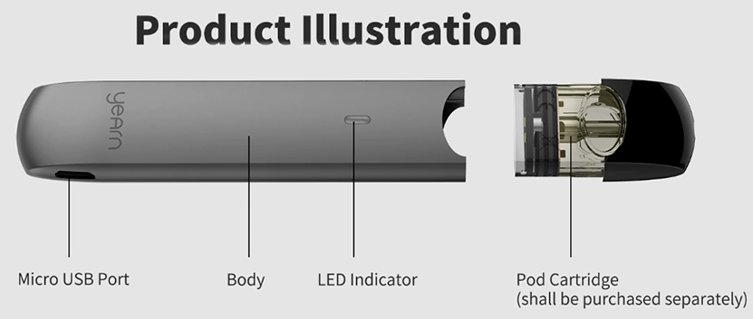 Uwell Yearn 11W Pod System 370mAh