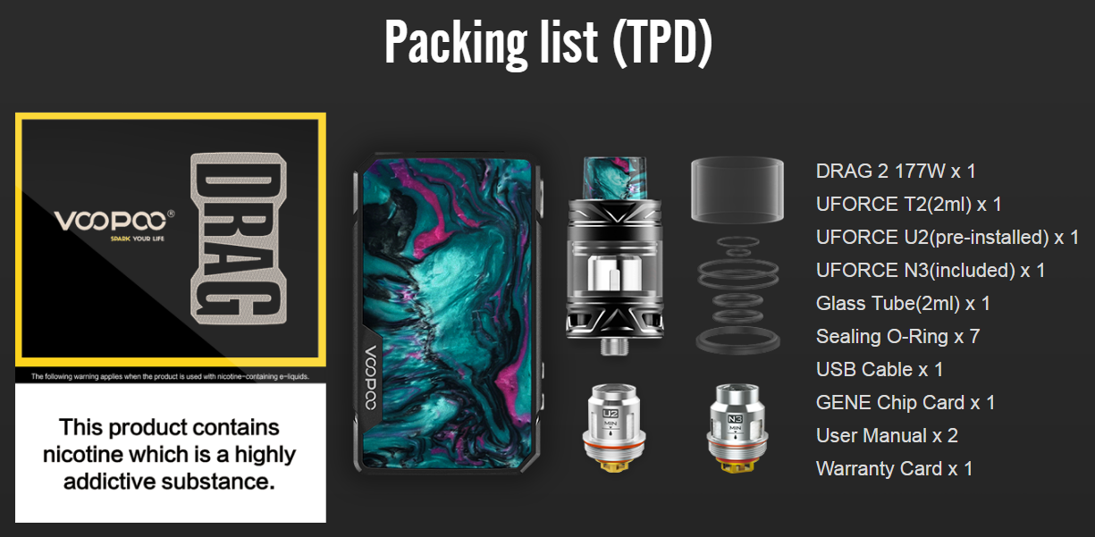 VOOPOO Drag 2 Kit TPD Features 4