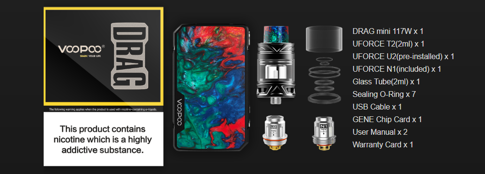 VOOPOO Drag Mini Kit TPD Edition Package