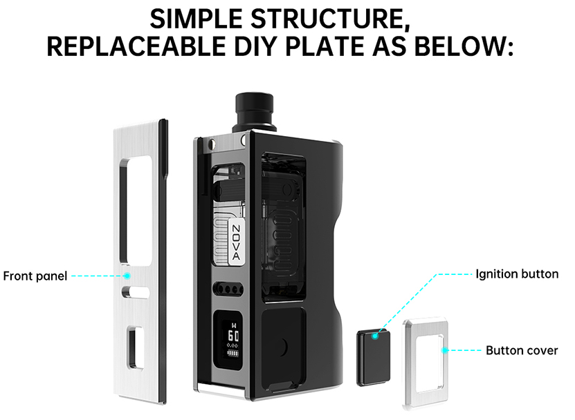 Vandy Vape Nova AIO Kit DIY Panel