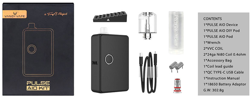 Vandy Vape Pulse AIO Kit Package