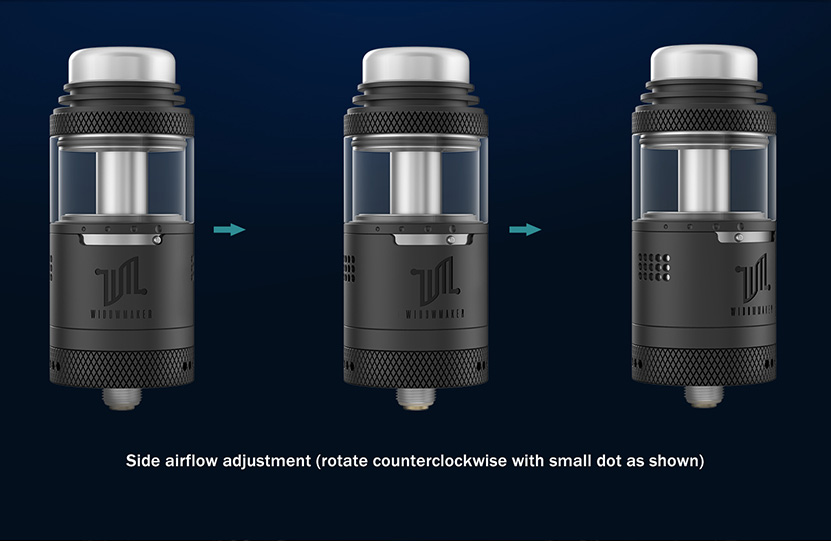 Vandy Vape Widowmaker RTA Side Airflow Adjustment