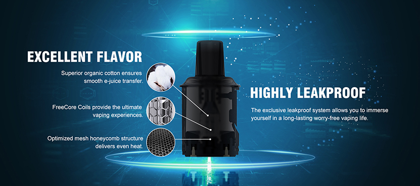 Vapefly Manners R Pod Cartridge Features