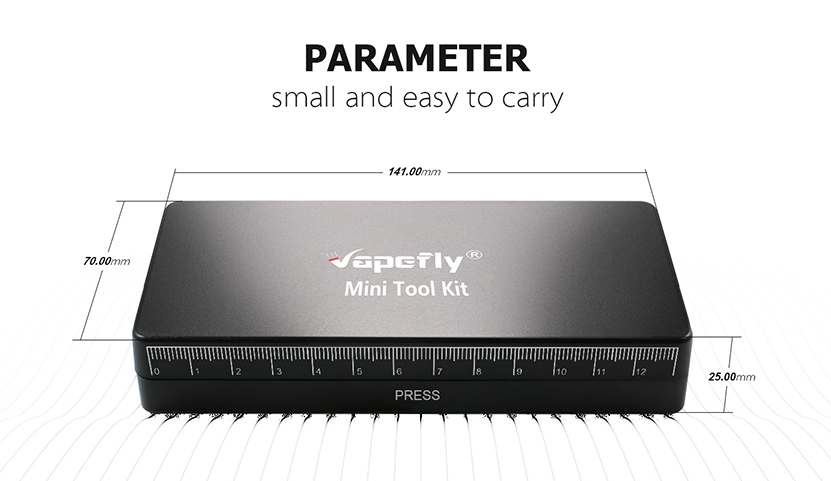 Vapefly Mini Vape Tool Kit Size