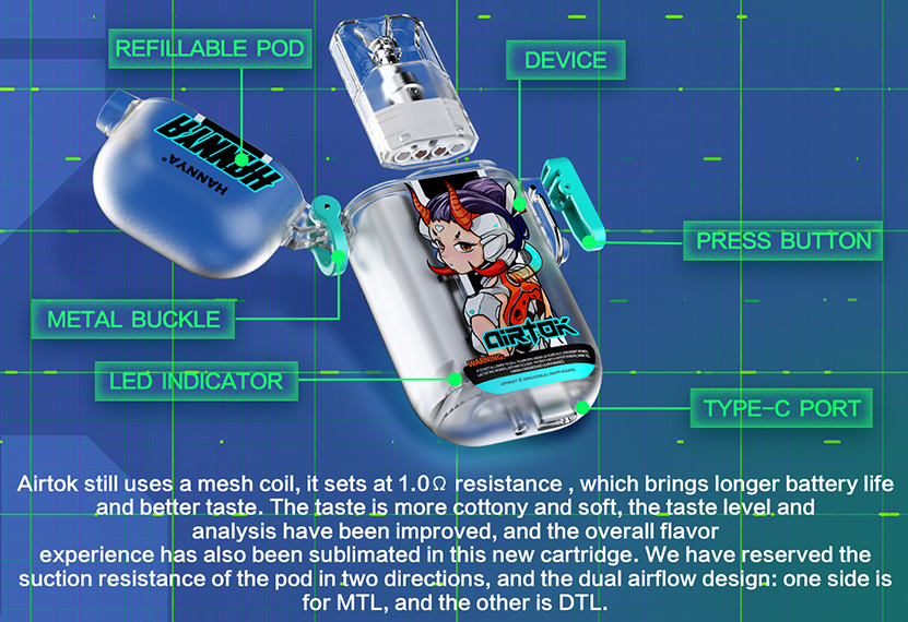 Vapelustion Hannya Airtok Kit Product Overview