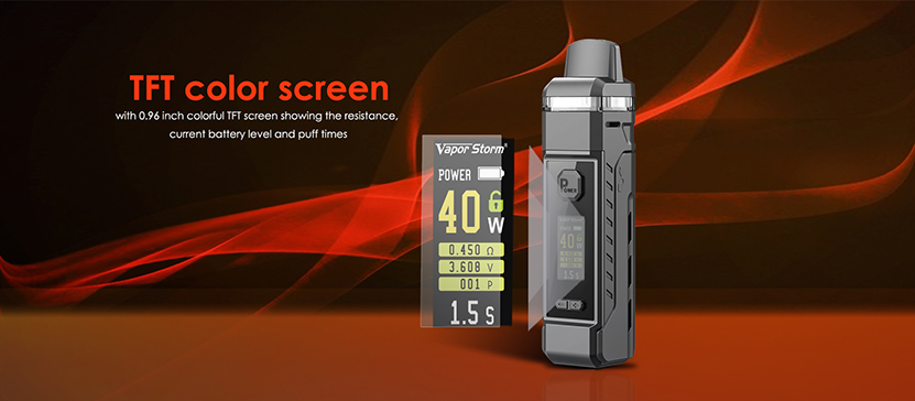 Vapor Storm V-PM 40 Pod Kit Screen