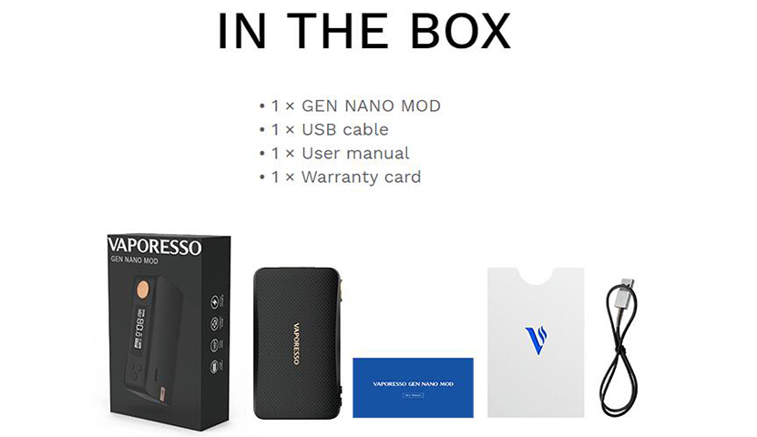 Vaporesso GEN NANO Mod Package