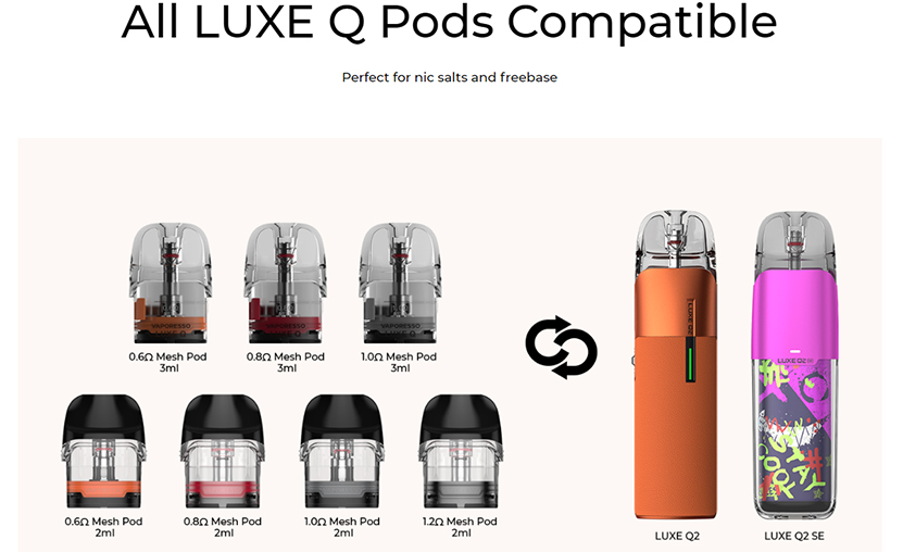 Vaporesso Luxe Q2 SE Kit Compatible