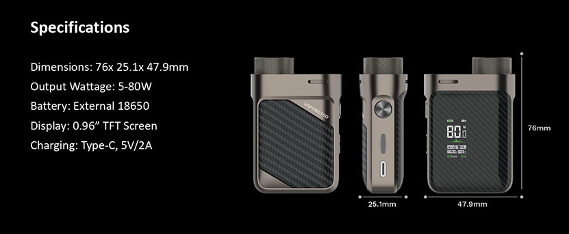 Vaporesso Swag PX80 Mod Feature 5