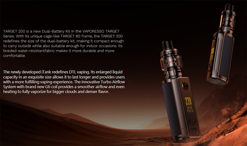 Vaporesso Target 200 Kit Description