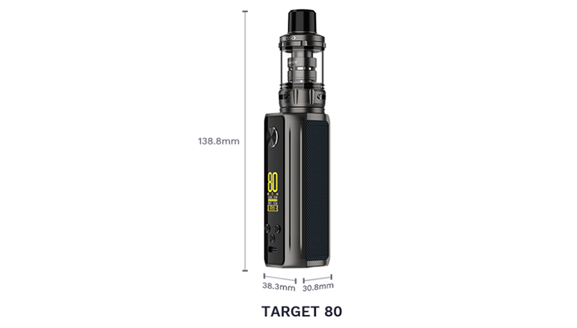 Vaporesso Target 80 Kit With iTank Size