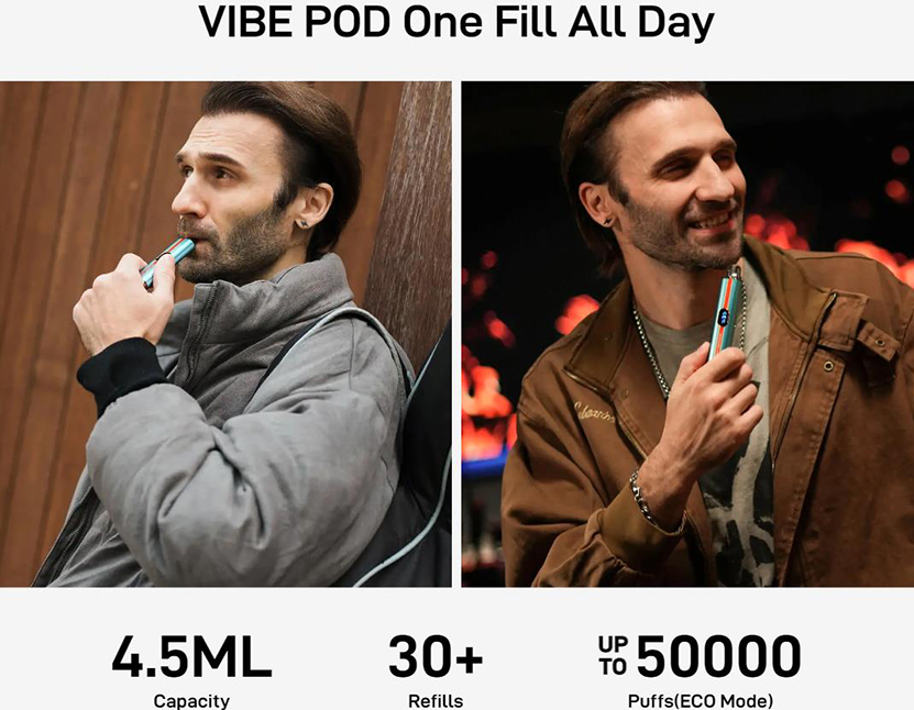 Vaporesso Vibe Pod Kit Pod Capacity