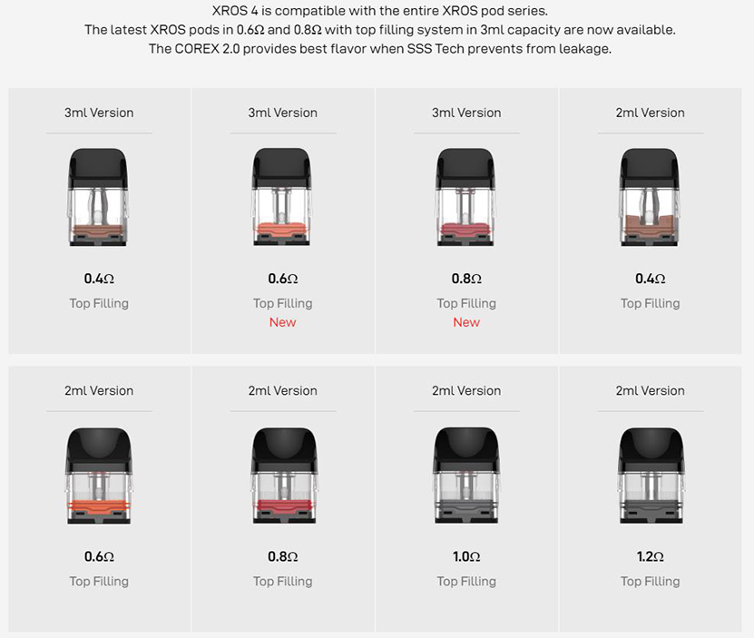 Vaporesso XROS 4 Kit Compatible with XROS Pods