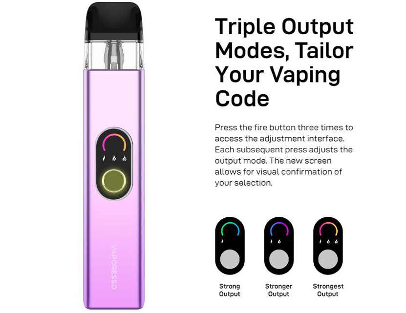 Vaporesso XROS 4 Kit Triple Outout Modes