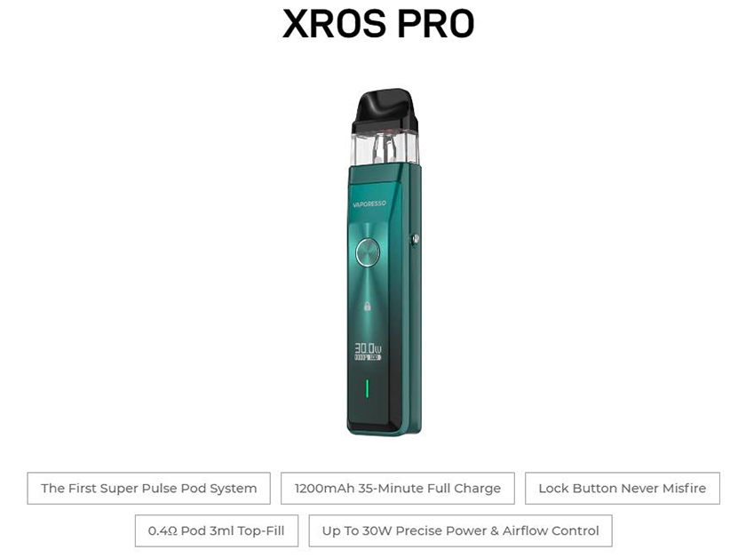 Vaporesso XROS Pro Pod Kit Features