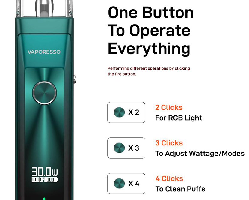 Vaporesso XROS Pro Kit One Button