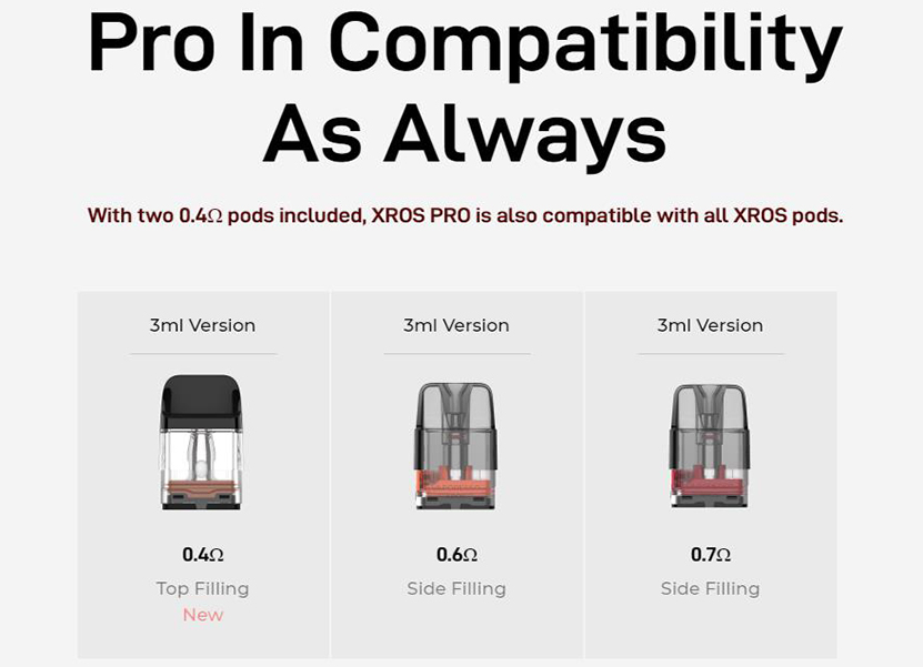 Vaporesso XROS Pro Kit Pod Compatible