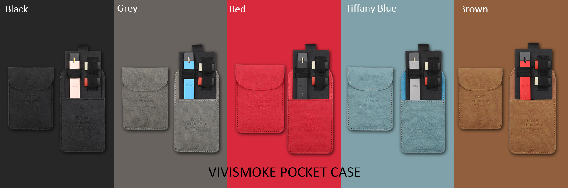 Vivismoke Pocket Case 5 Colors