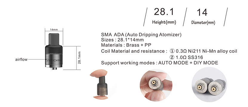 Vsticking VKsma Starter Kit SMA ADA Parameter