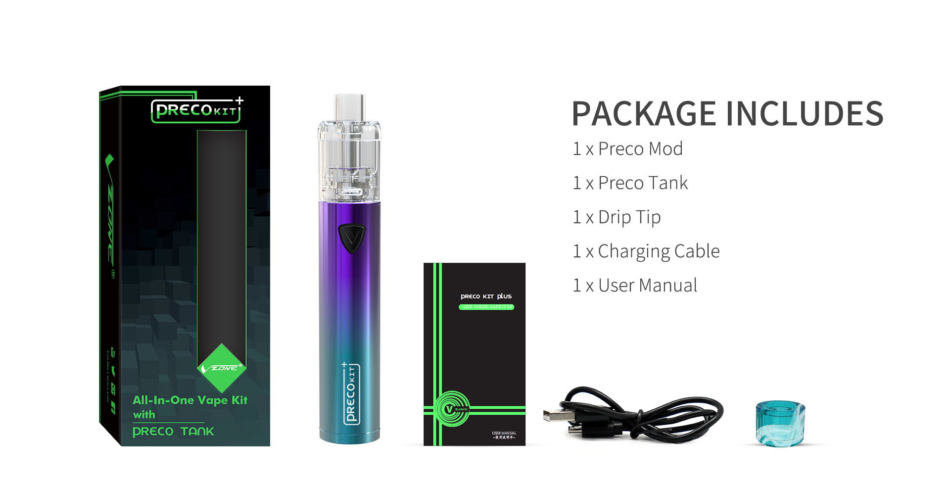 Vzone Preco Plus Kit Features 12