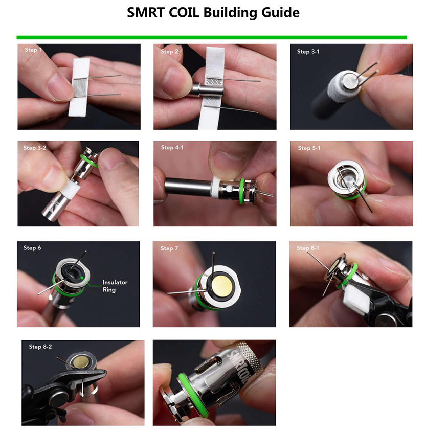 Wotofo SMRT PnP Rebuilable Coil Building Guide