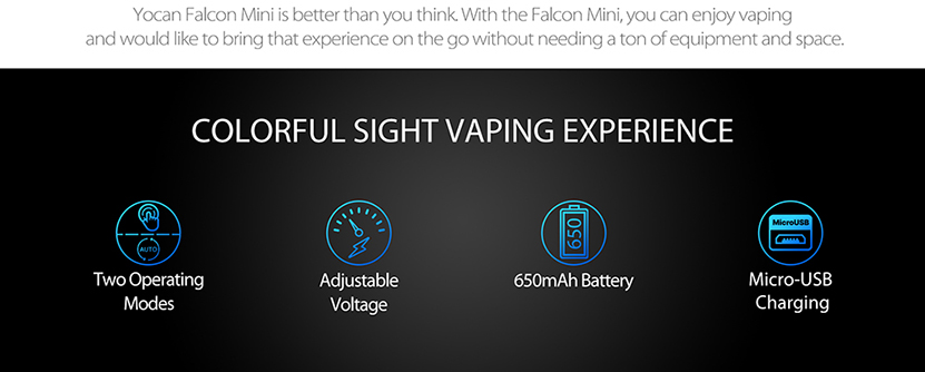 Yocan Falcon Mini Vaporizer Kit Features